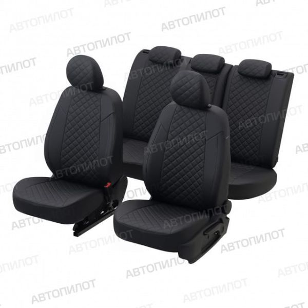 Чехлы Автопилот Экокожа Ромб на Chery Amulet Чехлы Автопилот Экокожа Ромб на Chery Amulet