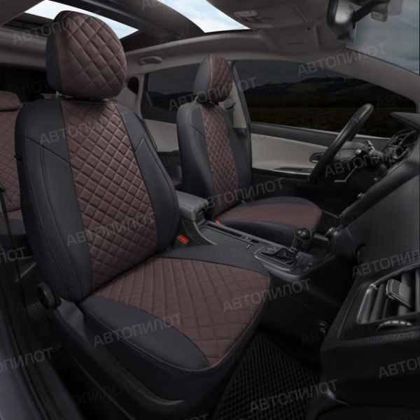 Чехлы Автопилот Экокожа Ромб на Chery Amulet Чехлы Автопилот Экокожа Ромб на Chery Amulet