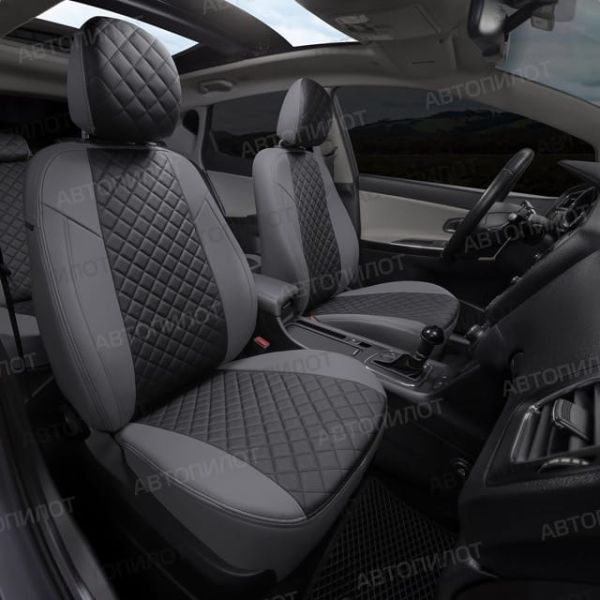 Чехлы Автопилот Экокожа Ромб на Chery Amulet Чехлы Автопилот Экокожа Ромб на Chery Amulet