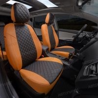 Чехлы Автопилот Экокожа Ромб на Chery Amulet Чехлы Автопилот Экокожа Ромб на Chery Amulet