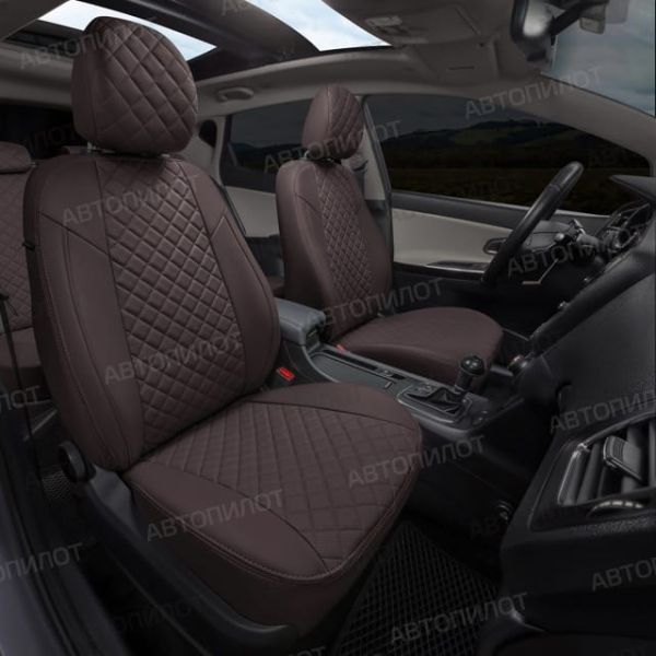 Чехлы Автопилот Экокожа Ромб на Chery Amulet Чехлы Автопилот Экокожа Ромб на Chery Amulet